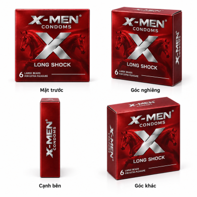 Bao cao su Xmen 6 bi (hộp 5 chiếc)