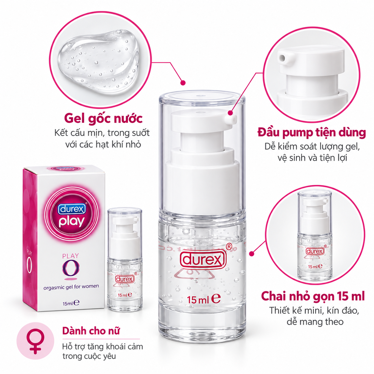Gel Durex play O (chai 15ml)