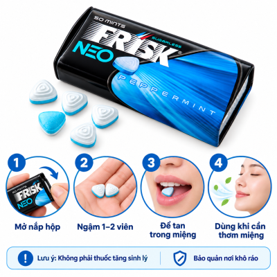 Kẹo Frisk Neo (hộp 50 viên)