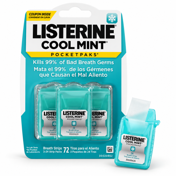 Kẹo ngậm Listerine (vỉ 3 hộp x 24 miếng)