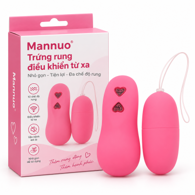Trứng rung điều khiển từ xa Mannuo