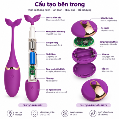 Trứng rung Private Massager (điều khiển xa)