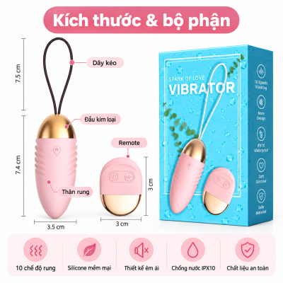 Trứng rung Spark Of Love (điều khiển từ xa)