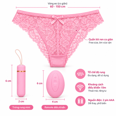 Quần lót rung Panty Secret