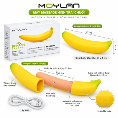 Dương vật giả Moylan Banana (ngụy trang)