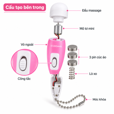 Chày rung mini móc khoá