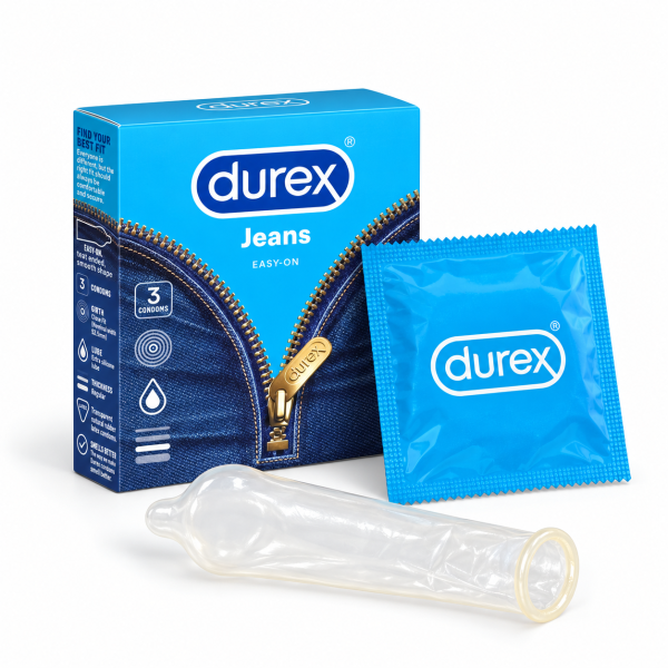 Bao cao su Durex Jeans (hộp 3 chiếc)