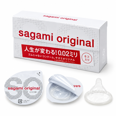 Bao cao su Sagami Original 0.02 (hộp 6 chiếc)