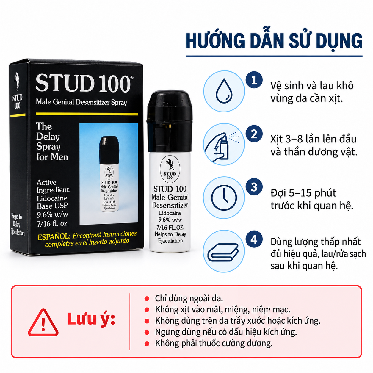 Thuốc xịt Stud 100 (chai 12,5ml)