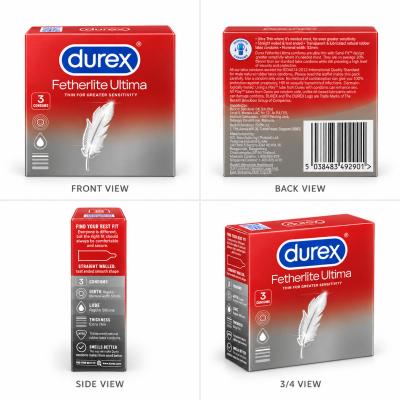 Bao cao su Durex Fetherlite Ultima (hộp 3 chiếc)