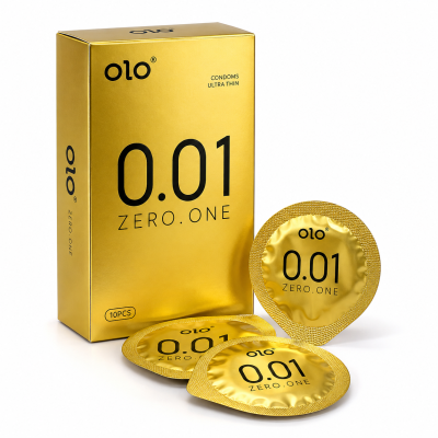 Bao cao su OLO 0.01 vàng (hộp 10 chiếc)