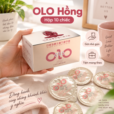 Bao cao su Olo hồng (hộp 10 chiếc)