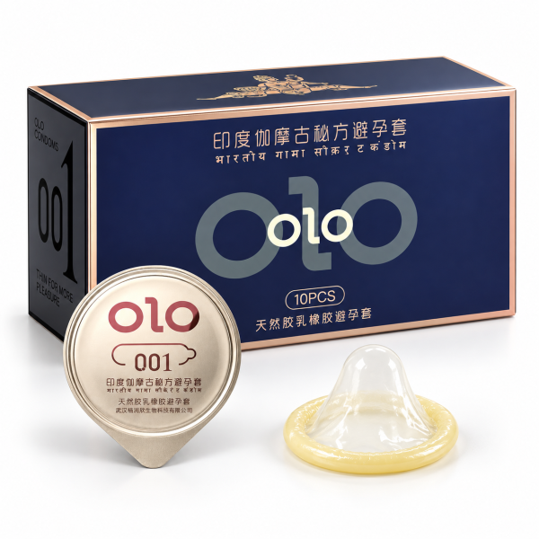 Bao cao su Olo xanh (hộp 10 chiếc)