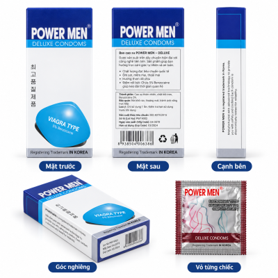 Bao cao su Power Men Deluxe (hộp 12 chiếc)