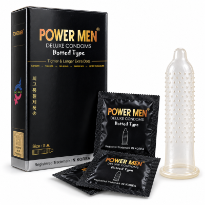 Bao cao su Power Men Dotted Type (hộp 12 chiếc)