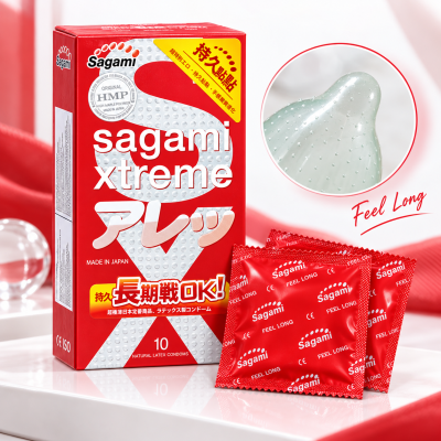 Bao cao su Sagami Xtreme Feel Long (hộp 10 chiếc)