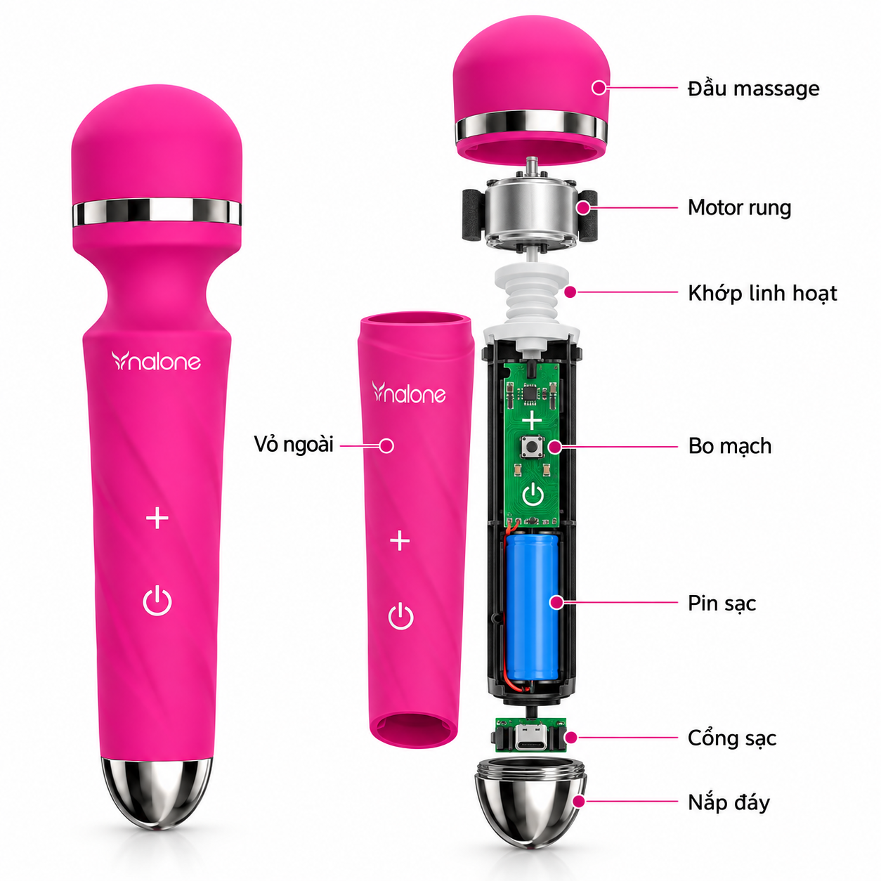 Chày rung cao cấp Nalone Sinmis