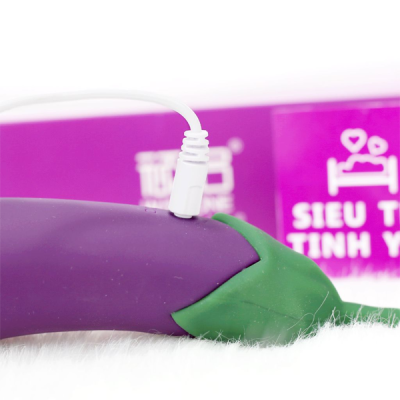Dương vật giả ngụy trang hình trái cà tím