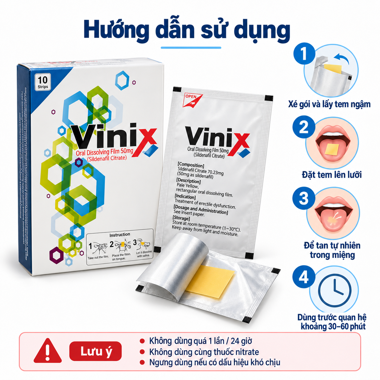 Tem ngậm Vinix 50mg