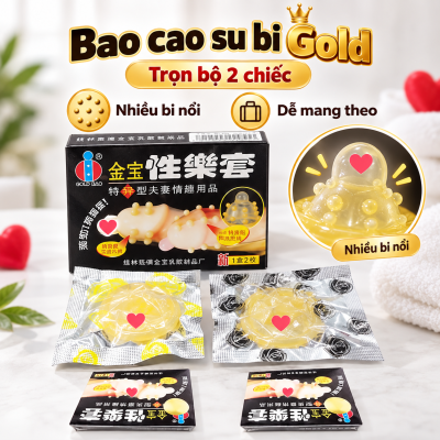 Bao cao su bi Gold (hộp 2 chiếc)