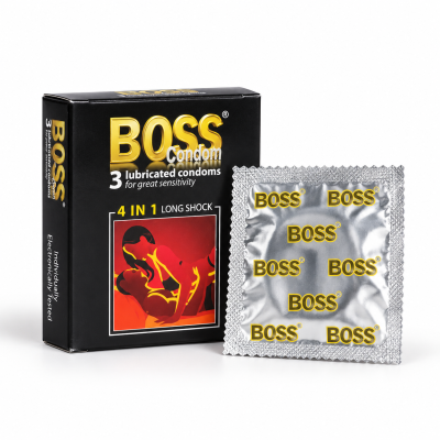 Bao cao su Boss 4 in 1 (hộp 3 chiếc)