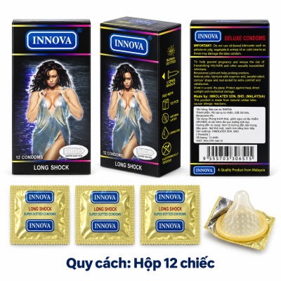Bao cao su Innova đen (hộp 12 chiếc)