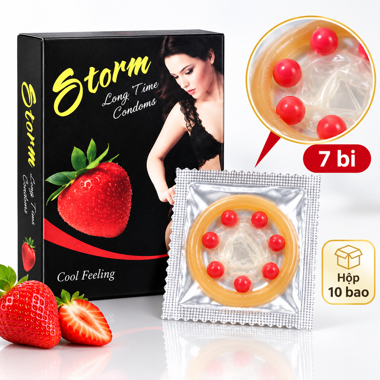 Bao cao su Storm 7 bi (hộp 10 bao)