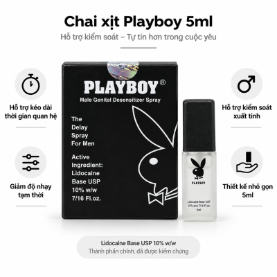 Chai xịt Playboy (chai 5ml)
