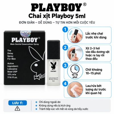 Chai xịt Playboy (chai 5ml)
