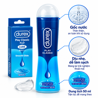 Gel bôi trơn Durex play classic (tuýp 50ml)