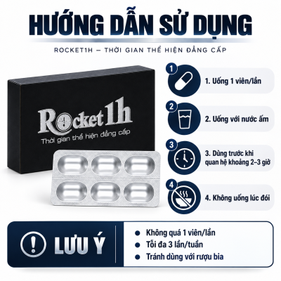 Thuốc Rocket 1h (hộp 6 viên)