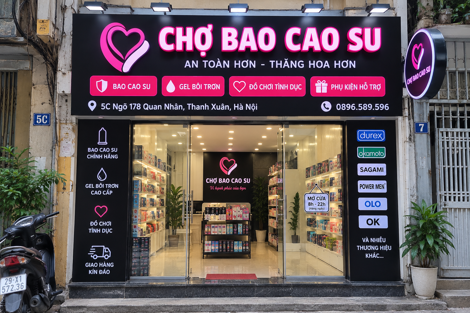 Chợ Bao Cao Su tại khu vực Quan Nhân, Thanh Xuân