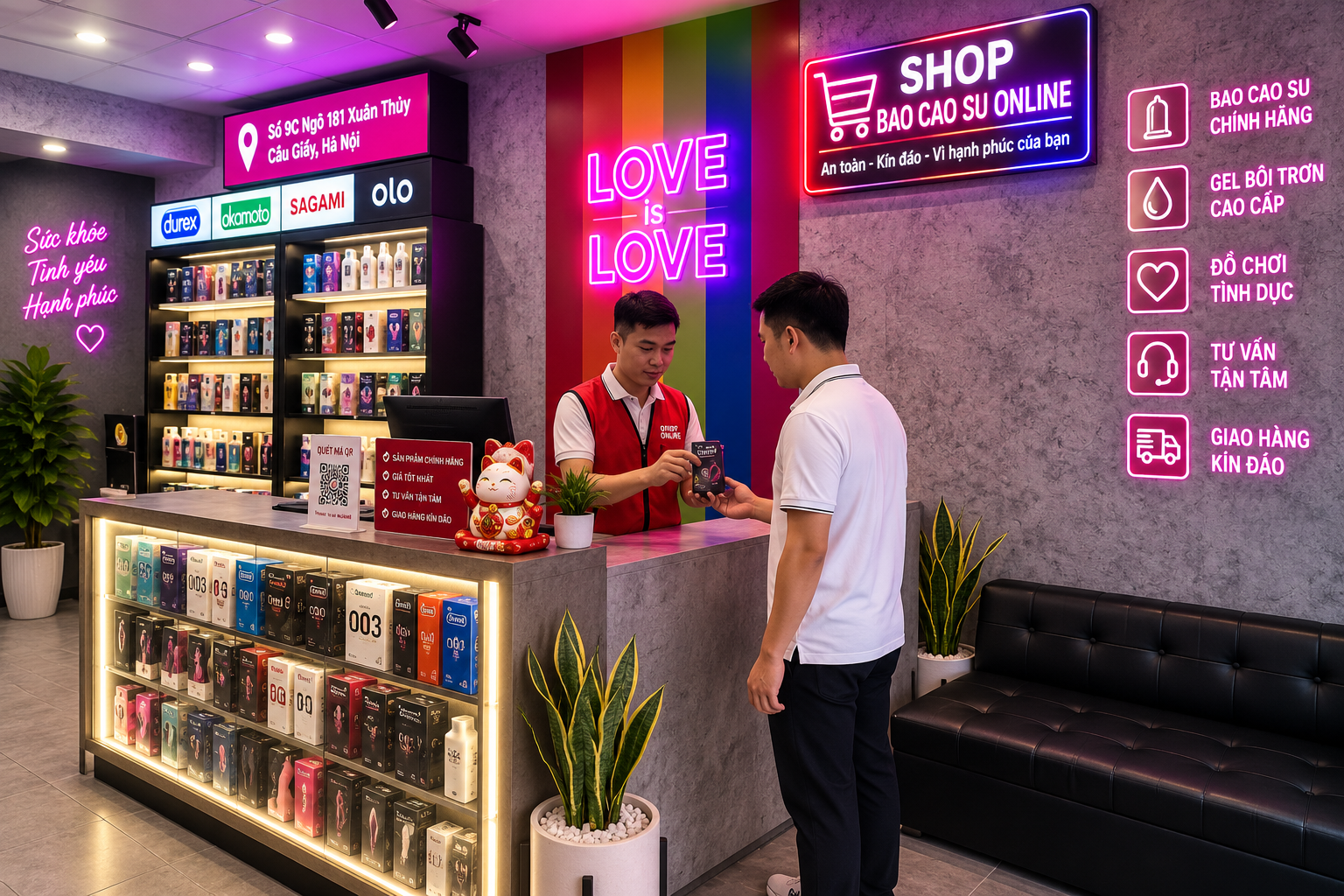 Shop Bao Cao Su Online tại khu vực Xuân Thủy, Cầu Giấy