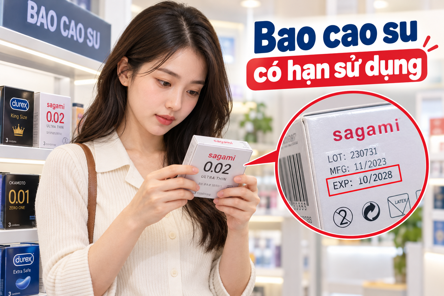 Bao cao su có hạn sử dụng và Bạn nên kiểm tra thông tin này trước mỗi lần sử dụng